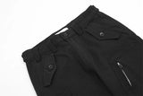 2023 new arrivals pocket zipper black hip hop men cargo jeans pants retro washed straight baggy cotton denim trousers pantalones unique cargo style 835