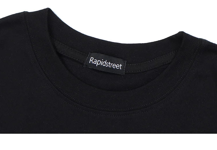 Sadcore Oversized shirt – 2023 Hip Hop Men T Shirt Streetwear Butterfly Girl Letter Gr