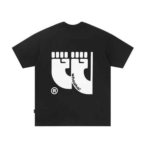 Vaporwave Chrome logo – Korean Style Fist Y2K Trendy Brand Personalized Creative Pri