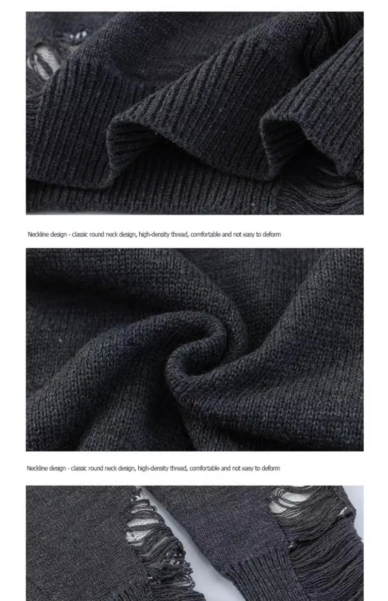 y2k knitted sweater, photo-ready sweater, cozy fashion fit, stylish street outfit, modern aesthetic appeal