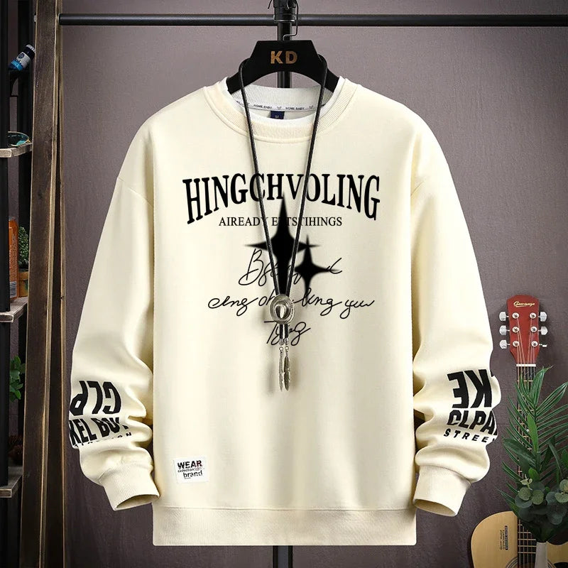 minimalist knit jumper, daily wear essential, trendy urban fashion top for men, layered streetwear look
