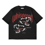 New street letter Print oversized t shirt harajuku men clothing graphic 2023 cotton American gothic high quality goth y2k tops
