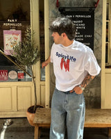 Trap Star Oversized Tee – Crown Money Fire Print Streetwear