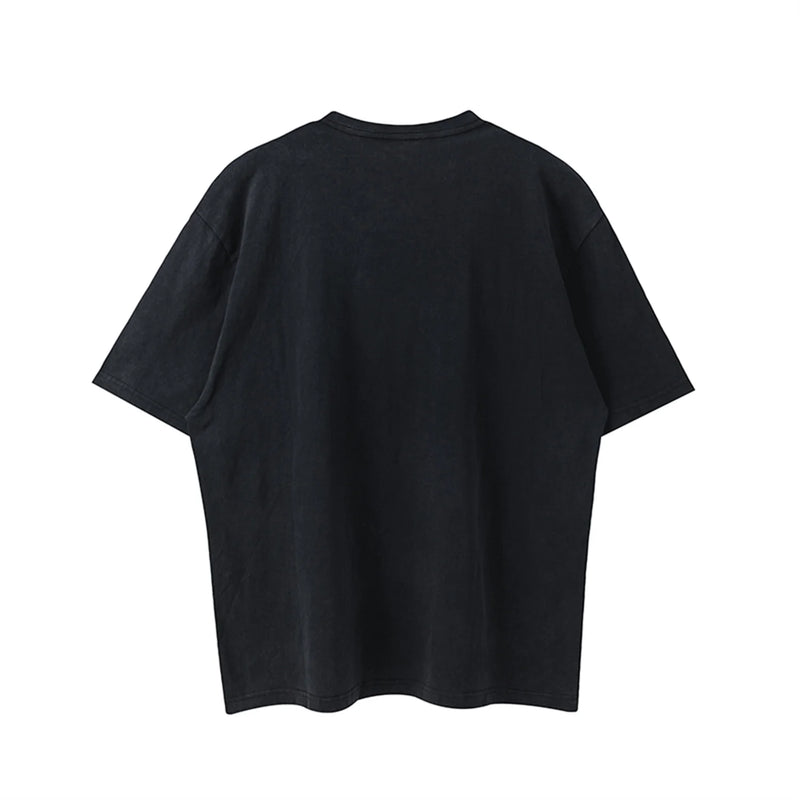 sadcore graphic tee featuring vintage retro kc portrait rock band t shirt high street distressed tops tee