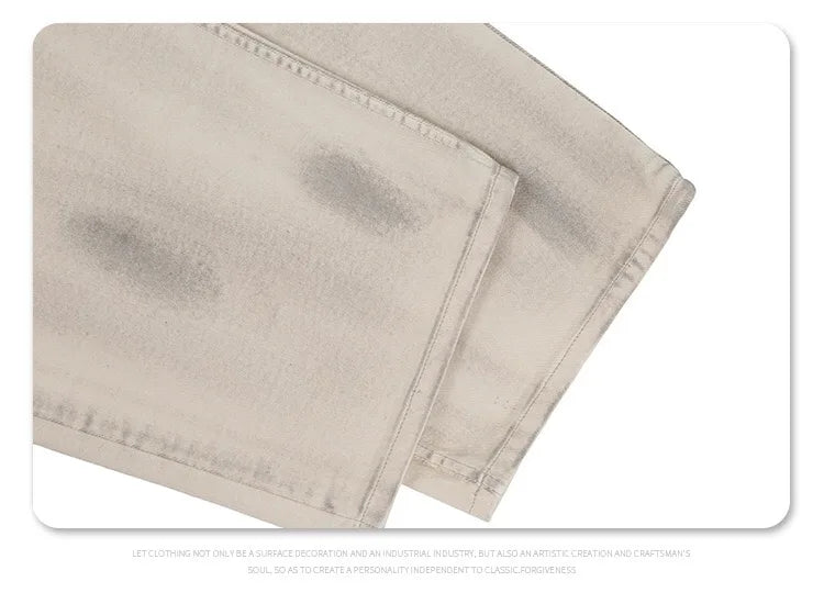 graffiti ink paint print straight pants unique default style 1235