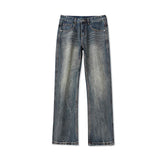 mens plus size retro fashion streetwear loose casual micro flared denim pants jeans cityboy jeans trousers 28 40 urban skinny jeans