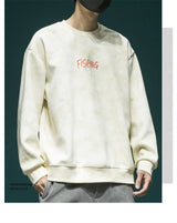 Autumn Funny Fishing Graphic Print Sweatshirts For Men High Street Let