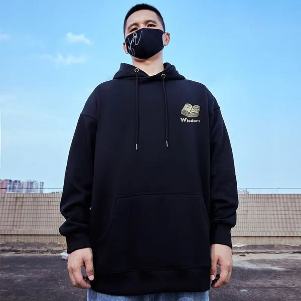 Autumn Men Funny Wisdom Monkey Graphic Print Hooded
