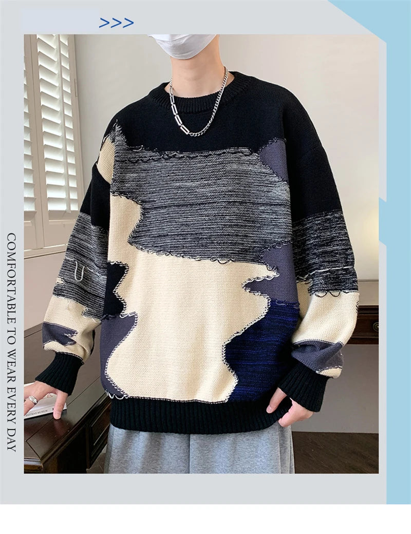 retro street knitwear, high-street look, trendy streetwear apparel for men and women
