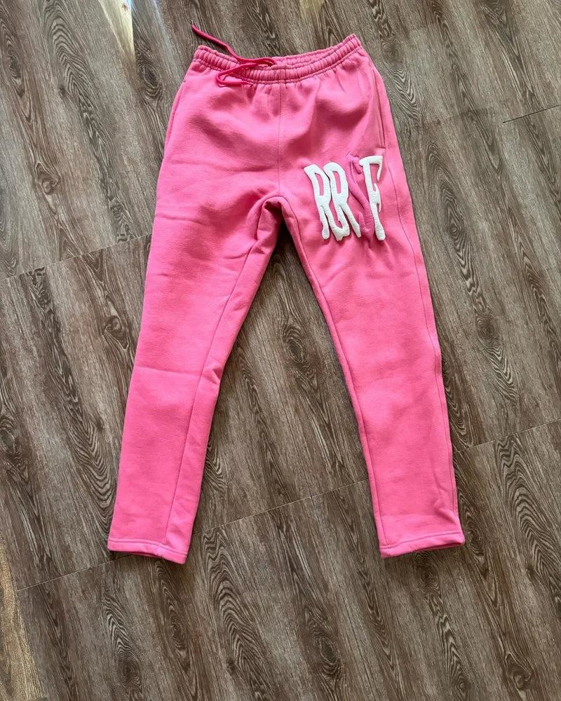 3D Letter Foam 2 Piece Set Tracksuit Men Y2k Set Sweatpants Tracksuit Men and Women Streetwear Hip Hop Casual Oversized Hoodie