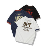 Cyberpunk Oversized shirt – Summer Mens Short Sleeved 230G New Retro Letter Print Casual