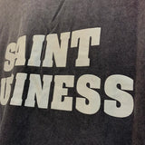 Skatercore Top – Saint T Shirt Men Woman 2024Ss High Quality Wash Black Skull – Urban Streetwear for Men & Women