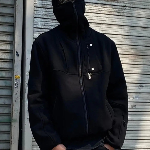 vaporwave tribal flames featuring greg 2024ss trendy brand high quality double sided wearable thickened raglan coat
