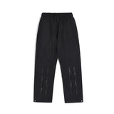 retro hip hop drawstring back zipper breathable casual trousers mens straight solid color vibe style oversized track pants unique default style 427