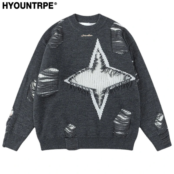 bold flame design top, high-street layer, cozy fashion fit, stylish street outfit, modern aesthetic appeal