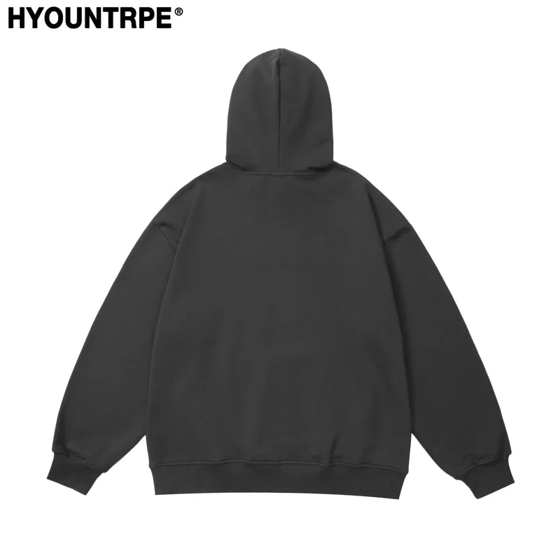 Fashion Punk Rivets Hoodies Pullover Hooded Sweatshirts Harajuku Women