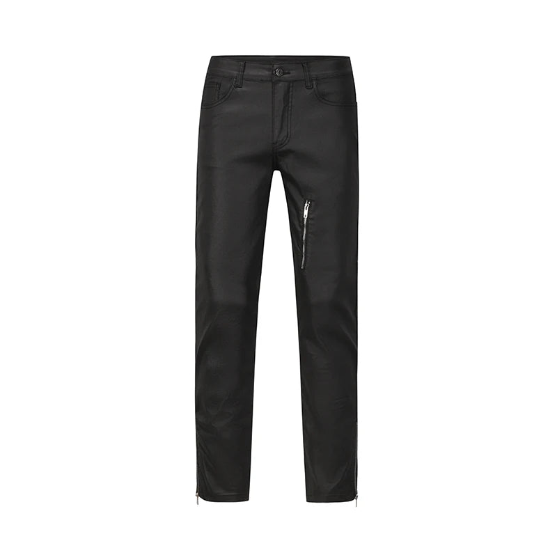 mens pants new casual hip hop punk trousers bottom zippers pants streetwear harajuku fashion bike high street pant joggers unique joggers style 4127