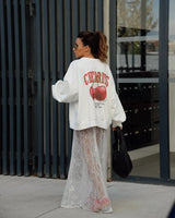 harajuku cherry graphic t shirts gothic oversized casual clothes y2k tops autumn long sleeves streetwear goth women clothing minimalist street pants