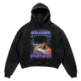 2024 Men Spring Hoodie Retro Japanese Anime Graphic Hoodies Boxer Hip