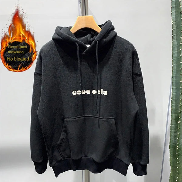 retro graphic hoodie, high-street urban outfit for cozy layering in cold seasons, mens fashion layer for modern streetwear co