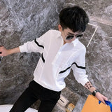 2023 Summer New Fashion Short-sleeved Shirt Men's Korean Shirt Short-sleeved Top Boutique Clothing Simple Style Men Clothing