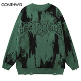 grunge oversized flame jumper built for warmth and edge, essential for winter street style, men’s streetwear clothing piece f
