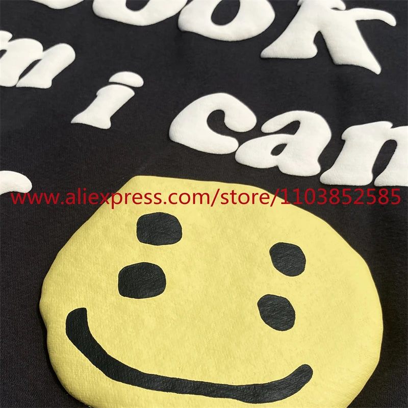 2024 Autumn Winter New American Heavy Duty Vintage Hoodie Long Sleeve