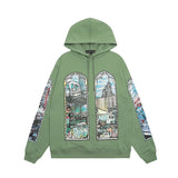 24Ss Autumn And Winter Who Decides War Hoodies Vintage City Cartoon Pr