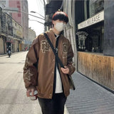 leather varsity jacket, cold weather layer, hip hop