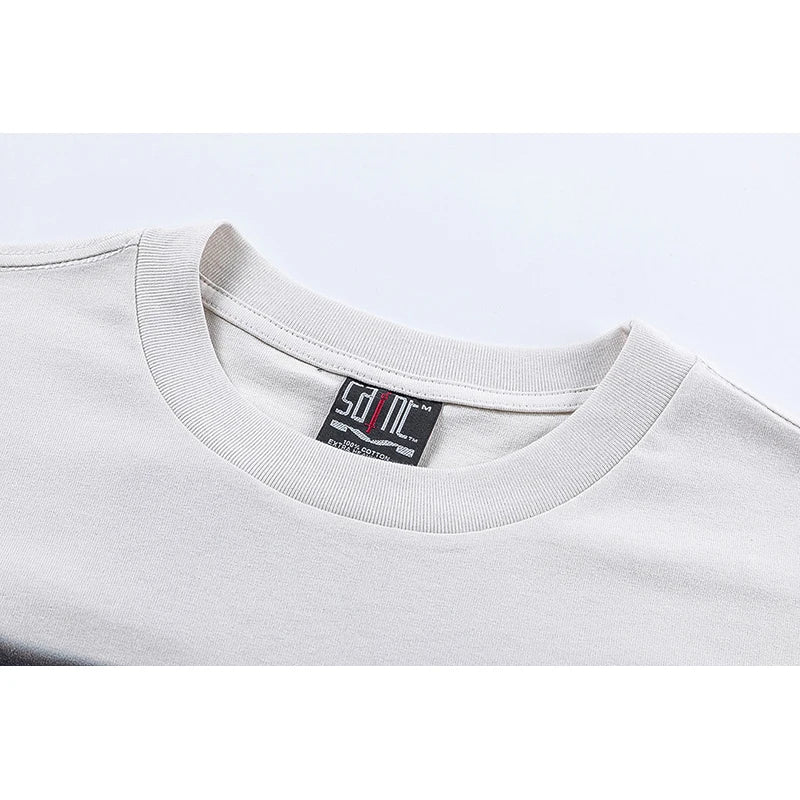 Harajuku Oversized Shirt – Saint Short Sleeve Top Tees Men Woman Best Quality Space Exp – Urban Streetwear for Men & Women