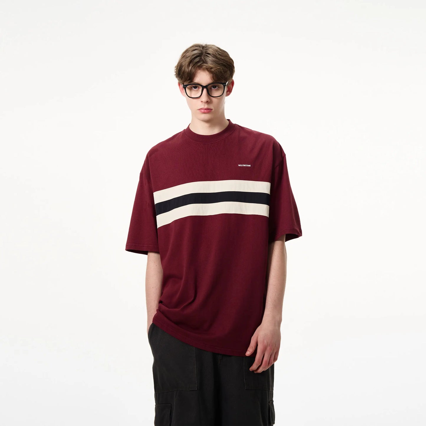 American summer street fashion men and women personalized letter print round neck short sleeved couple Harajuku loose casual top