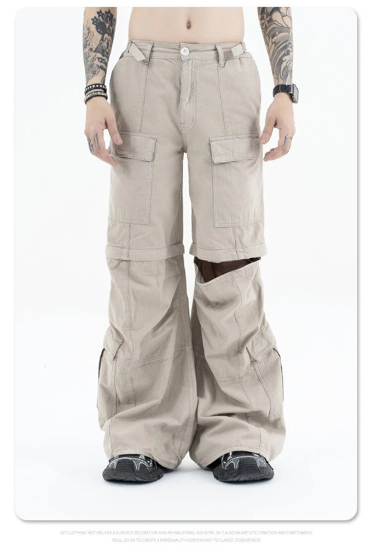 2024 autumn and winter new cargo pants unique cargo style 6203