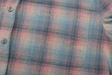 New 2023 Men Luxurious Rainbow plaid Fashion Cotton Casual Shirts Shirt High Pocket Long-sleeves Size 46 48 50 52#684