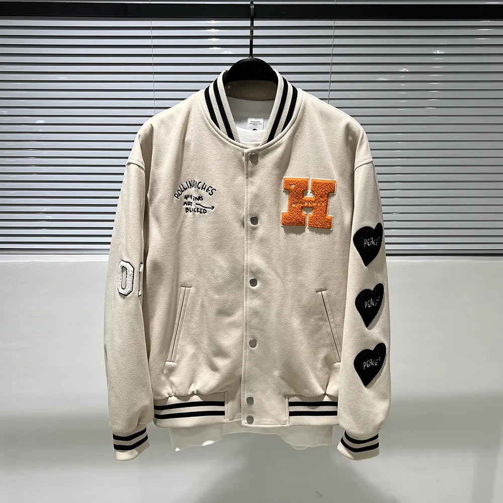 winter street style featuring new luxury 2022 men beige embroidery tiger roll in riches varsity coats jackets down coats cotton warm winter thicken a571 design – premium quality jacket for men