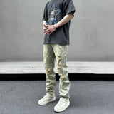 retro washed skinny jeans men pant destroyed ripped holes slim biker zipper jeans trousers fashion streetwear hip hop joggers unique joggers style 5229