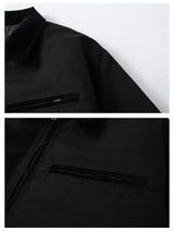 zip-up streetwear coat, 2025 outerwear trend, men's streetwear fashion, oversized urban jacket, high quality cold-weather coa
