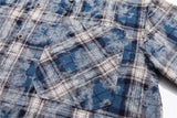 Trapwear Broken heart – Vintage Plaid Shirt 2024 Tie Dyed Tassel T Shirt Long Sleeve