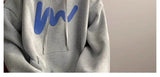Fashionable Korean personality simple printed hooded sweatshirt for men autumn street Y2K new niche Japanese style boys' hoodie