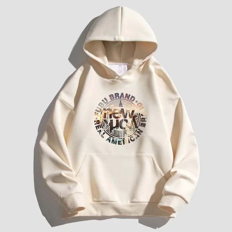 urban unisex flame hoodie, unisex styling piece, oversized streetwear hoodie for men, urban techwear fashion