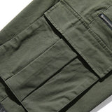 mens side pockets cargo pants elastic waist trousers streetwear hip hop loose fit ankle drawstring military sweatpants joggers unique joggers style 4676