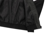 Minimalist fleece graffiti quilted puffer windbreaker
