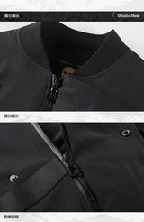Hot selling skull embroidery men jacket motorcycle clothes Baseball uniform handsome outdoor harajuku streetwear 2023 new tops
