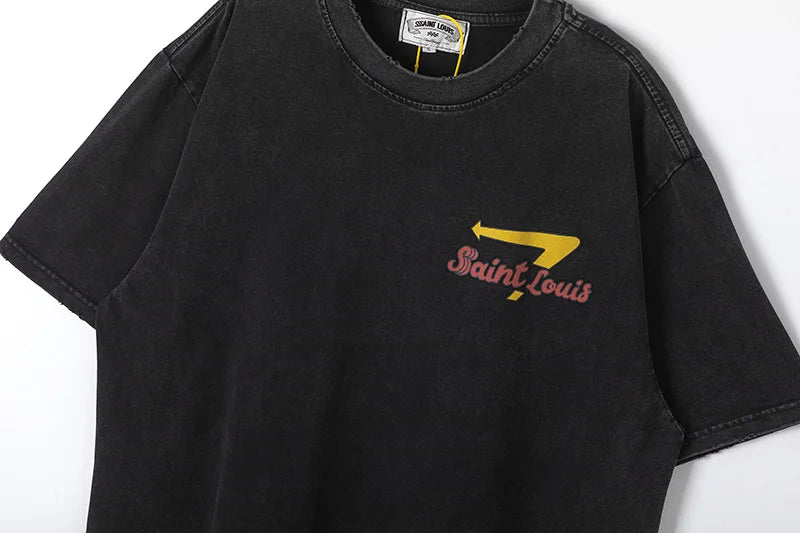 Y2K Graphic Tee – 2024Ss Saint Louis T Shirts Men Woman Good Quality Cotton Lo – Urban Streetwear for Men & Women