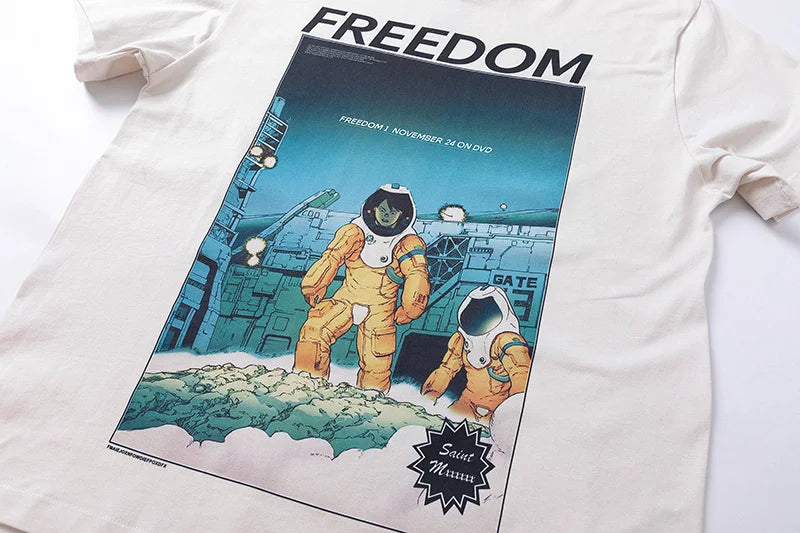 Vaporwave Streetwear – New Saint T Shirts Men Woman High Quality Casual Loose Angel – Urban Streetwear for Men & Women
