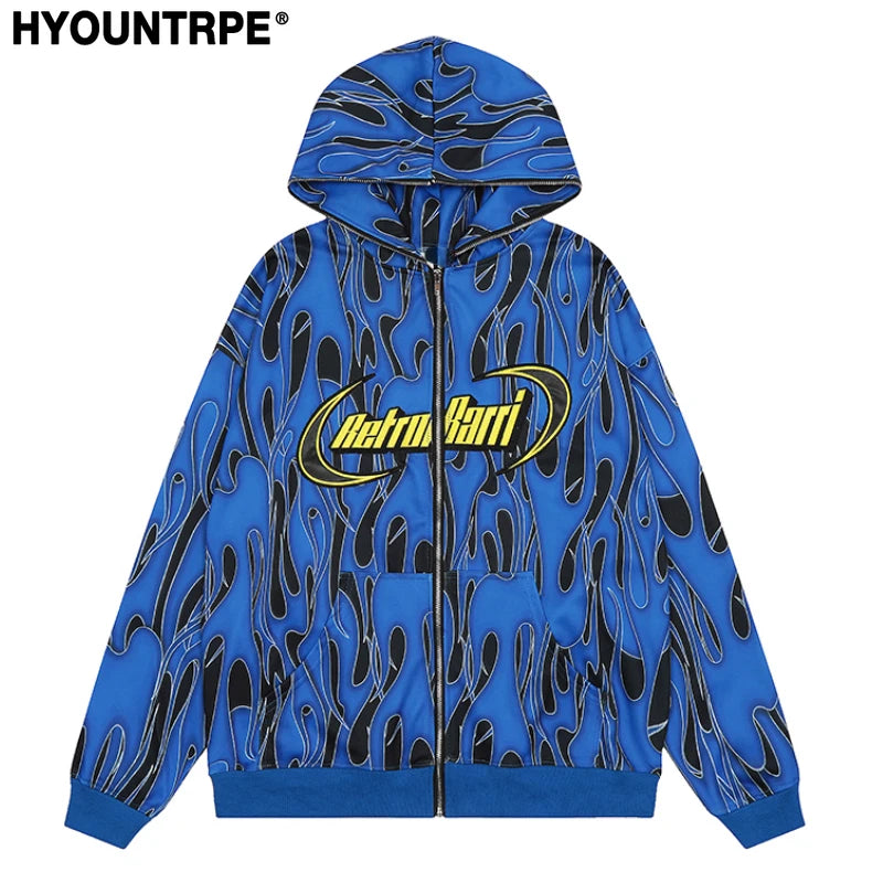 sadcore oversized shirt featuring fashion zipper hooded cardigan sweater unisex butterfly with tassel streetwear warm knitted sweaters hoodies coats men jumpers