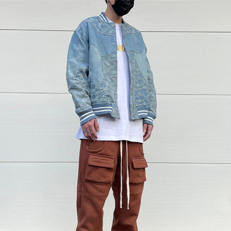 Bomber urban high fashion vintage fleece windbreaker