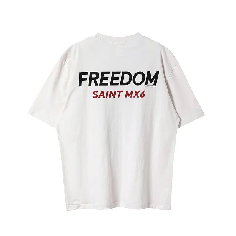 Vaporwave Streetwear – New Saint T Shirts Men Woman High Quality Casual Loose Angel – Urban Streetwear for Men & Women