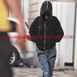 2024 Autumn Winter Vintage Heavy Weight Washed Hooded Long Sleeved Swe