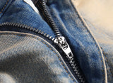 star splicing men jeans vintage blue straight denim pants y2k streetwear man fashion jeans trousers unique jeans style 4609