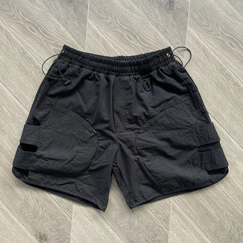 Whoisjacow High Quality 1:1 Men's Workwear hollowed out layered functional sports shorts